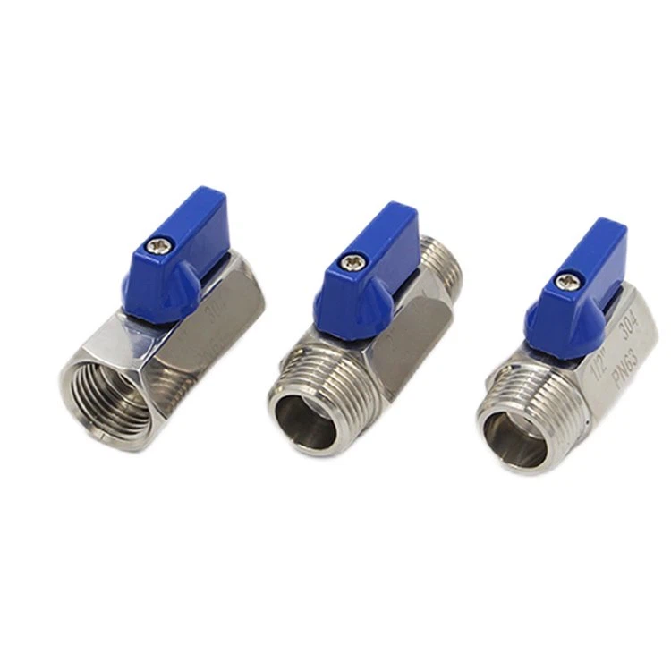 Miniguľový ventil z nehrdzavejúcej ocele samec